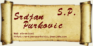 Srđan Purković vizit kartica